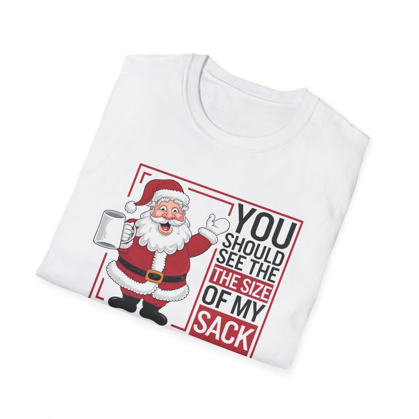 Funny Christmas Unisex T-Shirt, Holiday Gift, Santa Humor Tee, Xmas Party Shirt, Gift for Him/Her, Family Gathering Outfit