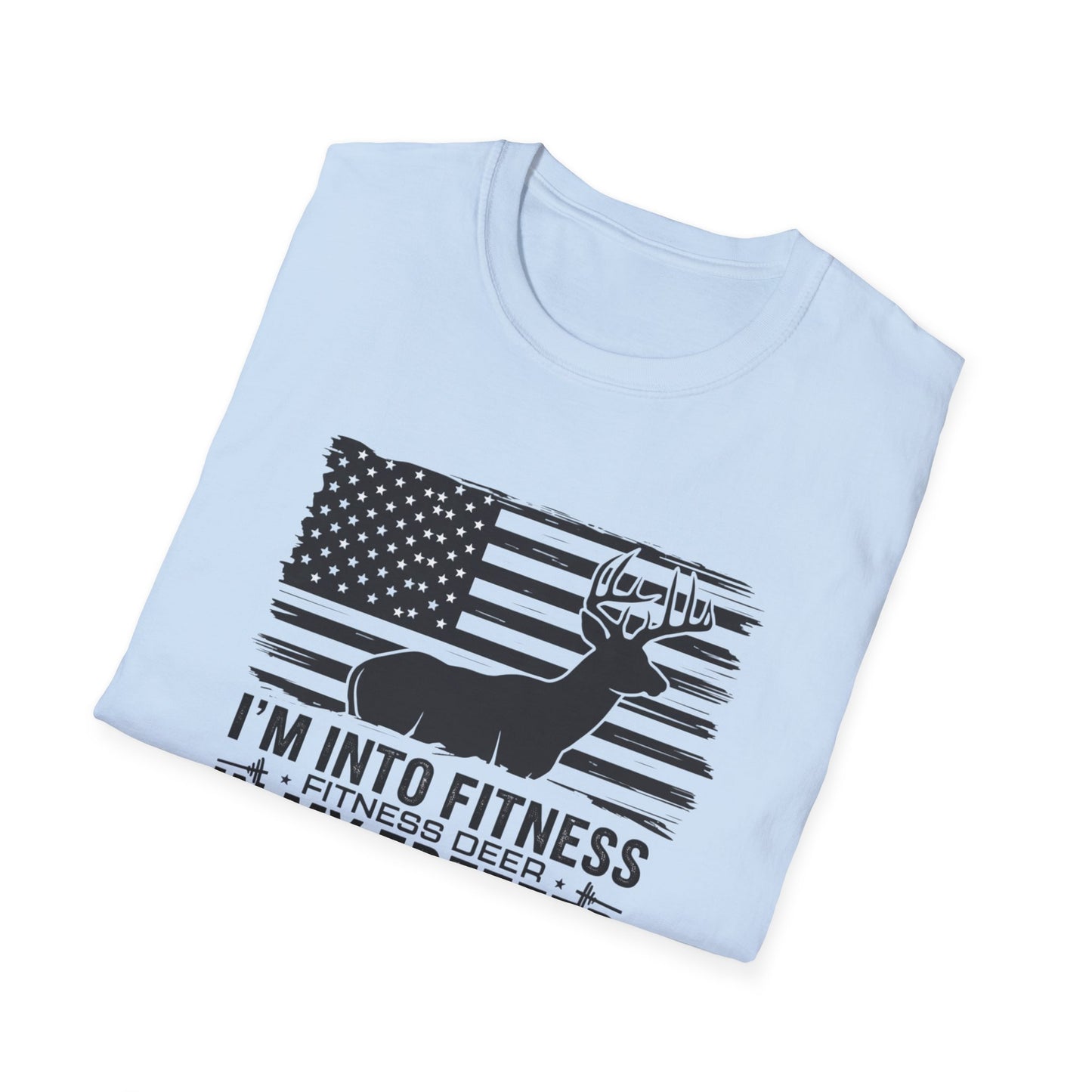 Funny Fitness Lover T-Shirt - "I’m Into Fitness, Fitness Deep in My Freezer" - Unisex Softstyle Tee