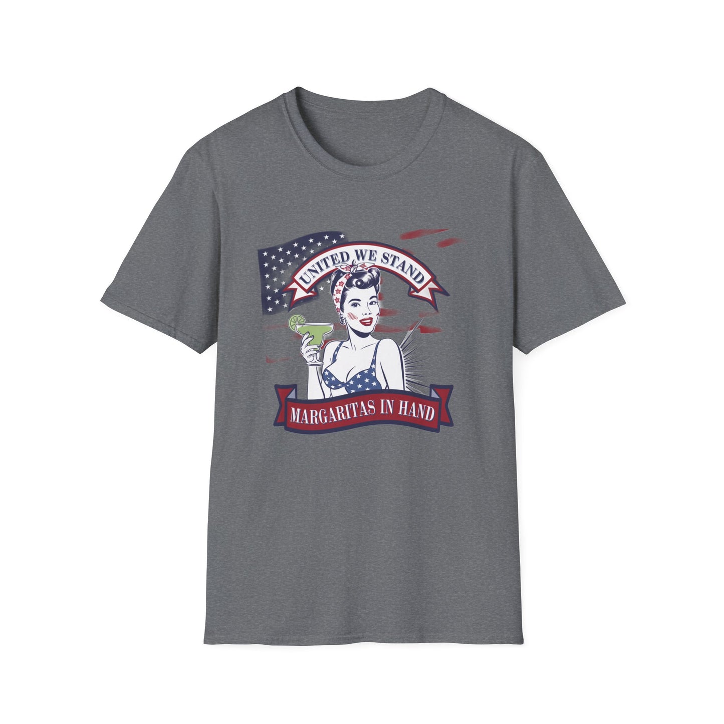 Patriotic Margarita Unisex T-Shirt - 'United We Stand' Design