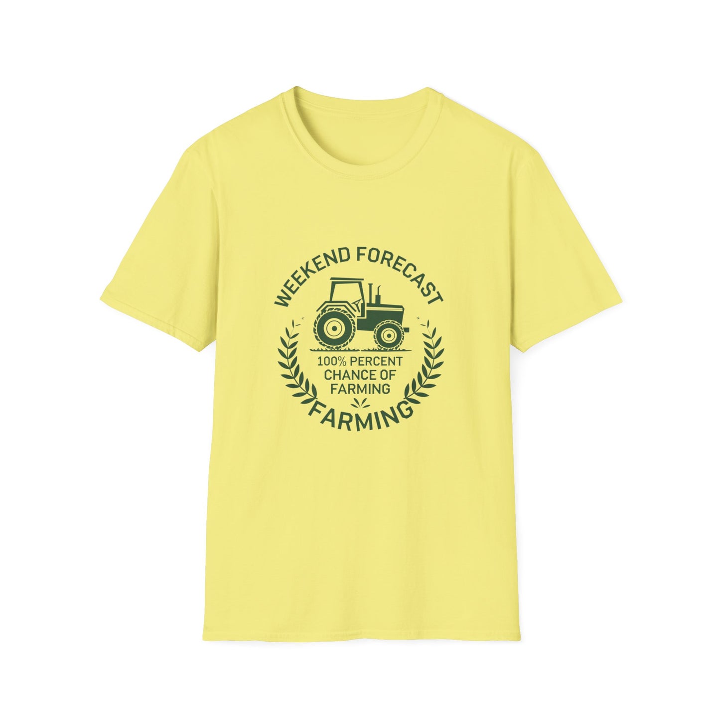 Weekend Forecast Farming Unisex Softstyle T-Shirt
