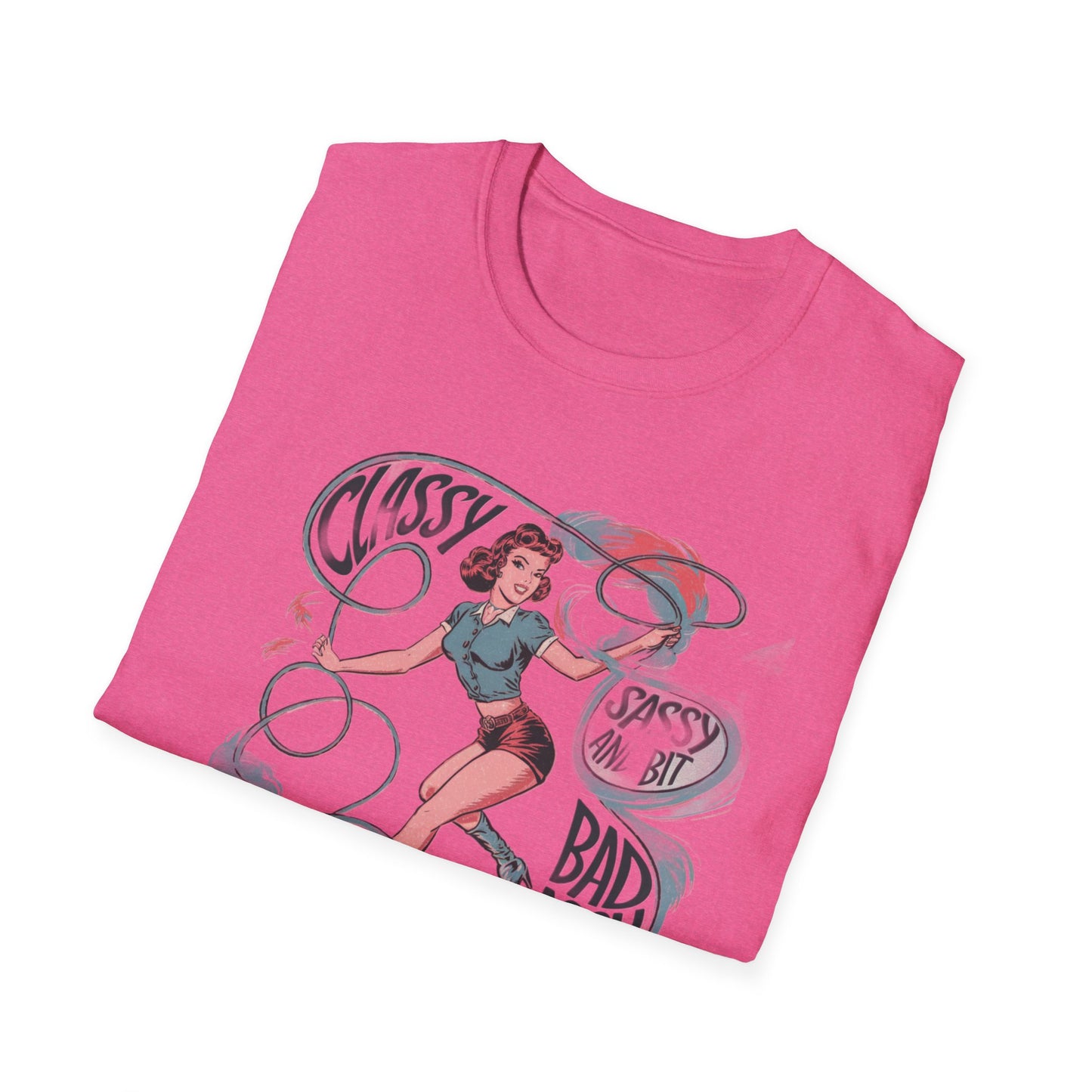 Classy & Badass Unisex T-Shirt, Vintage Chic Tee, Gift for Her, Empowerment Shirt, Casual Wear, Birthday Gift, Feminist Apparel