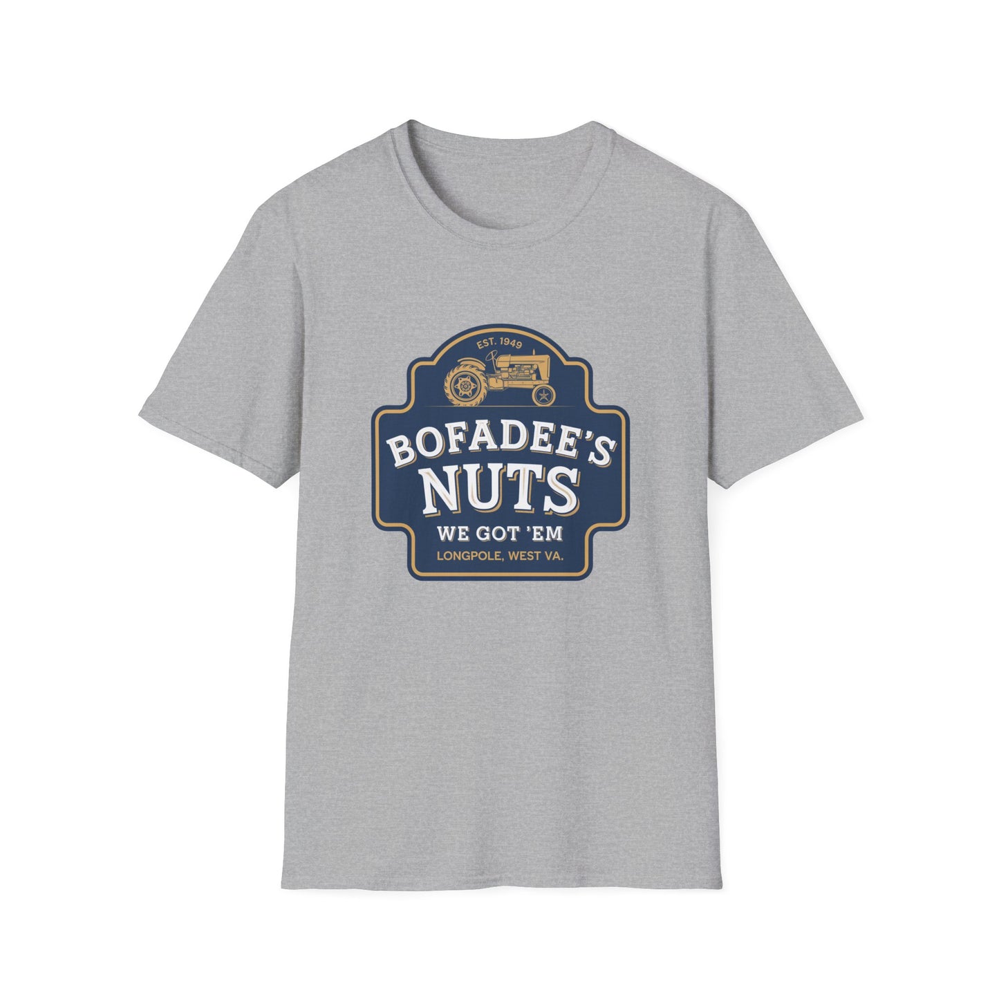 Vintage Bofadee's Nuts Unisex Softstyle T-Shirt - Fun and Casual Tees for All Occasions