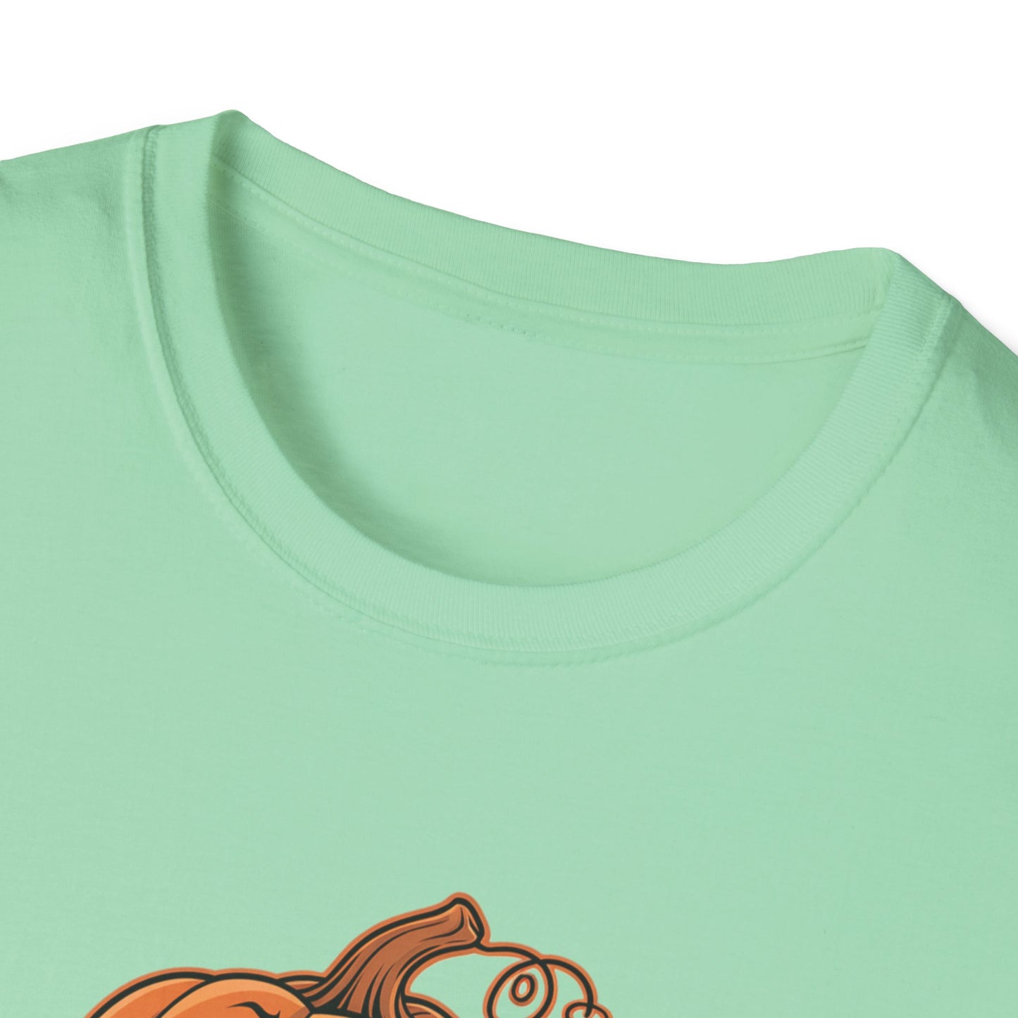 Funny Pumpkin Pi Unisex Softstyle T-Shirt - Halloween Tee, Math Lover Shirt, Fall Apparel, Seasonal Gift, Casual Outfit