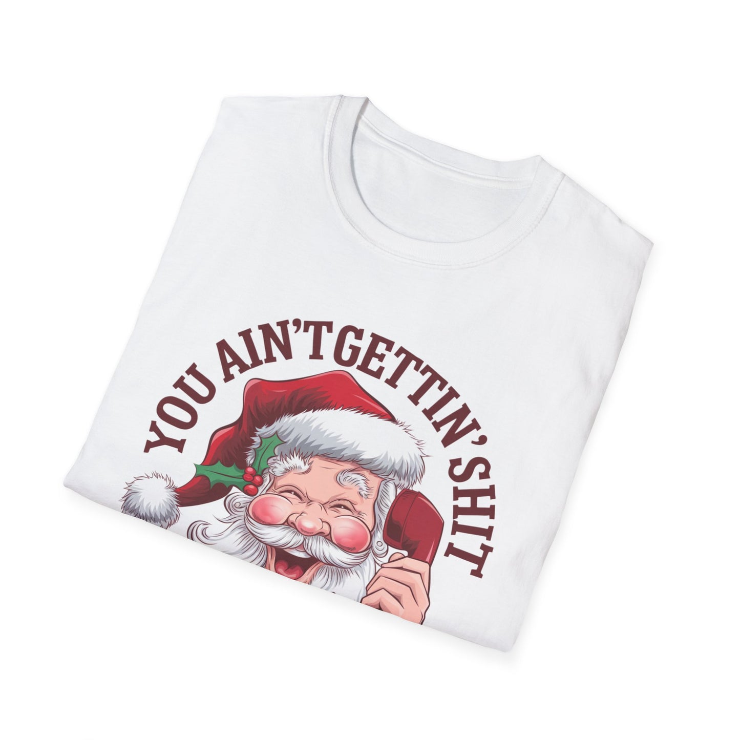 Funny Christmas T-Shirt, Holiday Gift, Santa Humor Tee, Unisex Graphic Shirt, Xmas Party Outfit, Unique Gift Idea