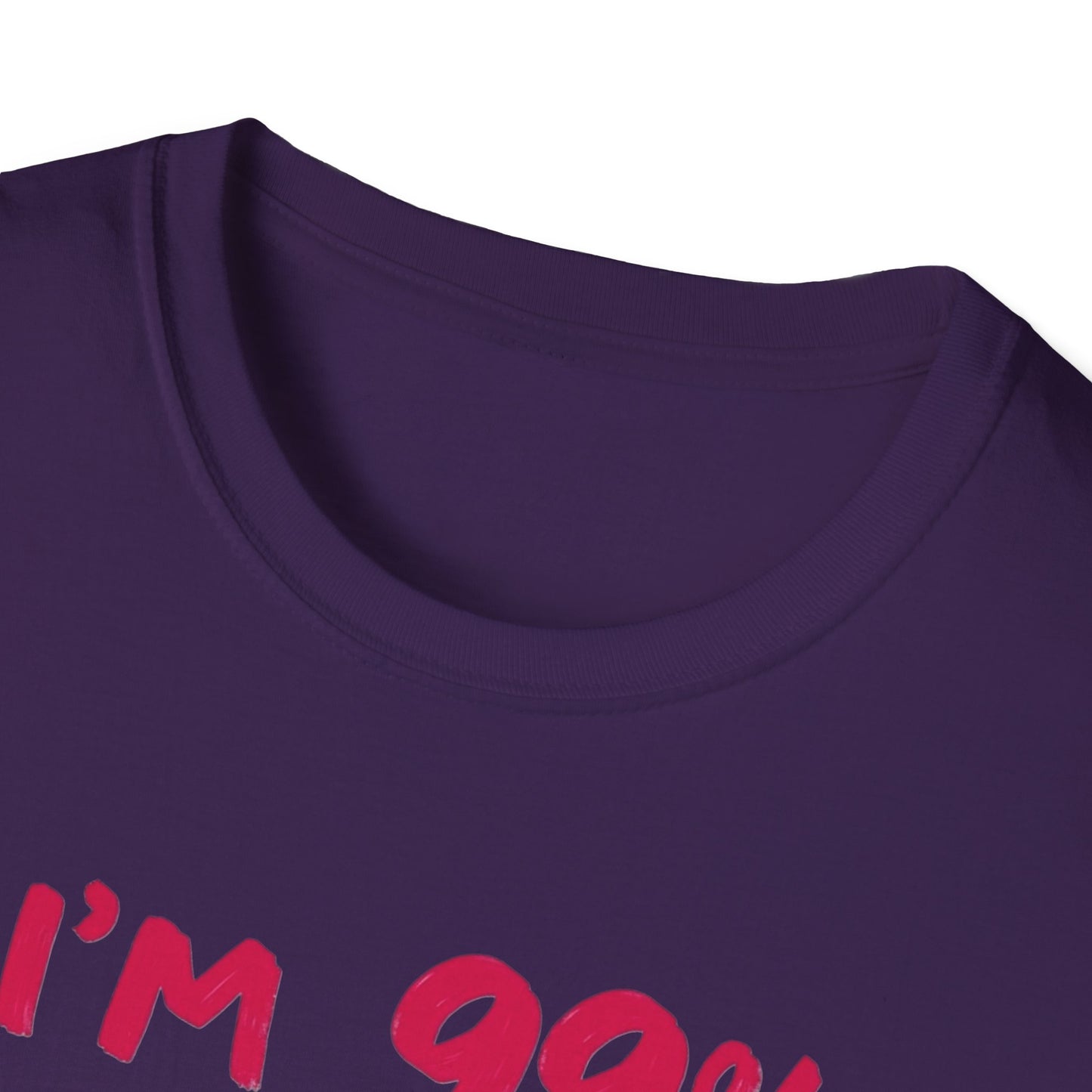 Humorous Graphic Tee, I'm 99% Angel But Ohh That 1%, Funny Gift, Casual Wear, Unique Birthday Shirt, Unisex Softstyle T-Shirt