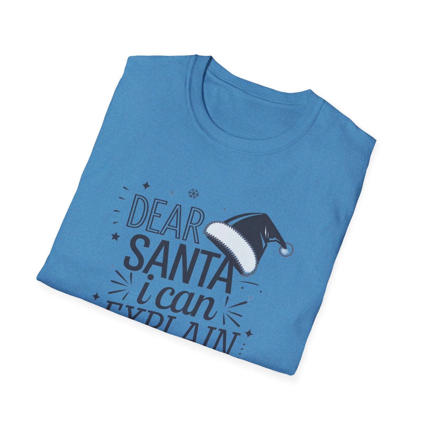 Santa Explanation Tee, Funny Christmas T-Shirt, Holiday Gift for Adults, Unisex Graphic Tee, Seasonal Humor Apparel