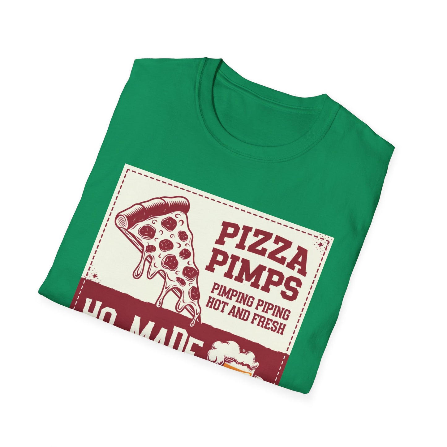 Pizza Pimps Unisex Softstyle T-Shirt - Fun Foodie Tee