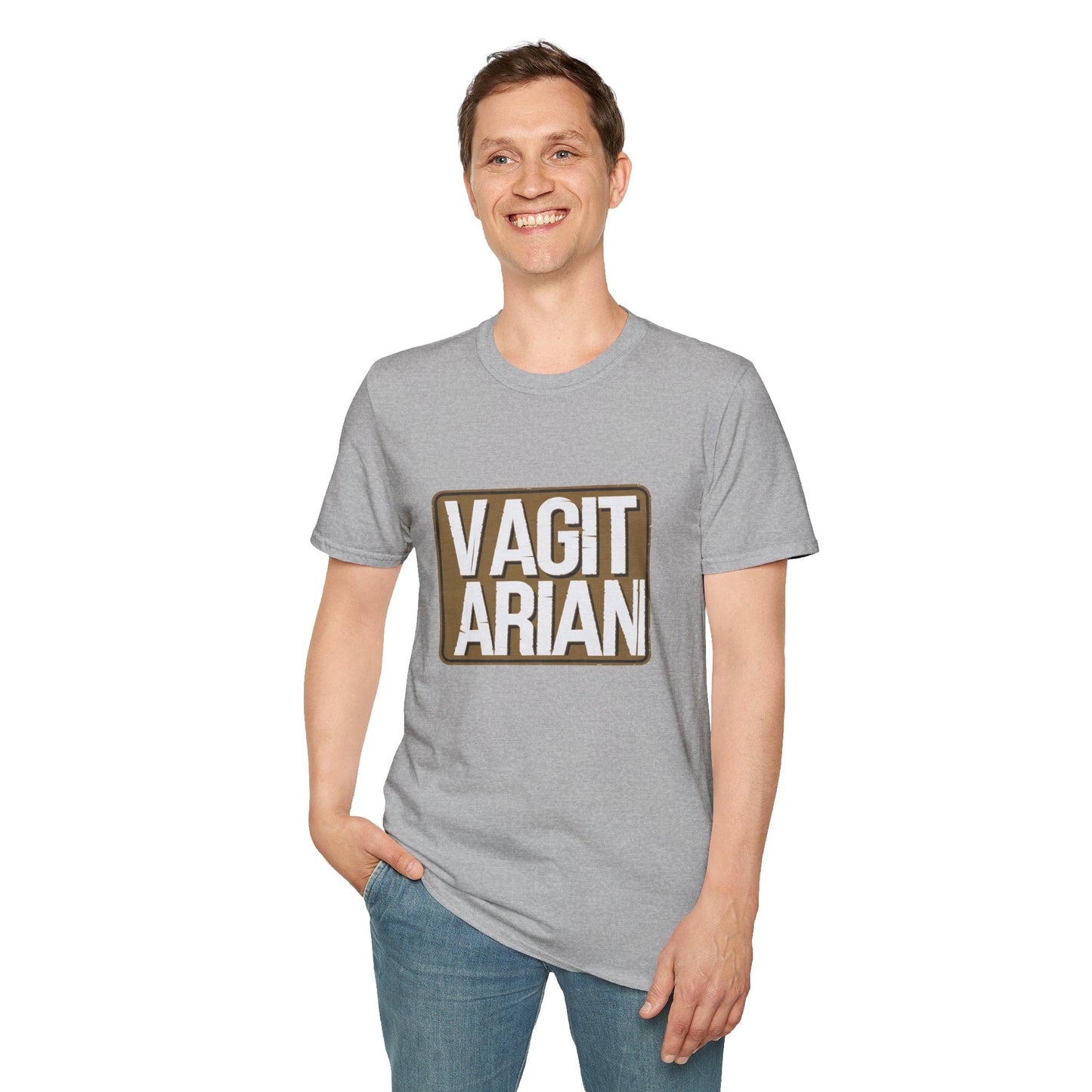 Funny Unisex T-Shirt - "VAGITARIAN" Humor Tee for Food Lovers