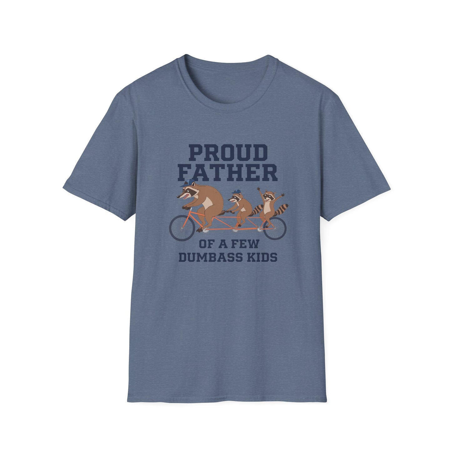 Proud Father Animal T-Shirt | Unisex Softstyle Tee for Dad