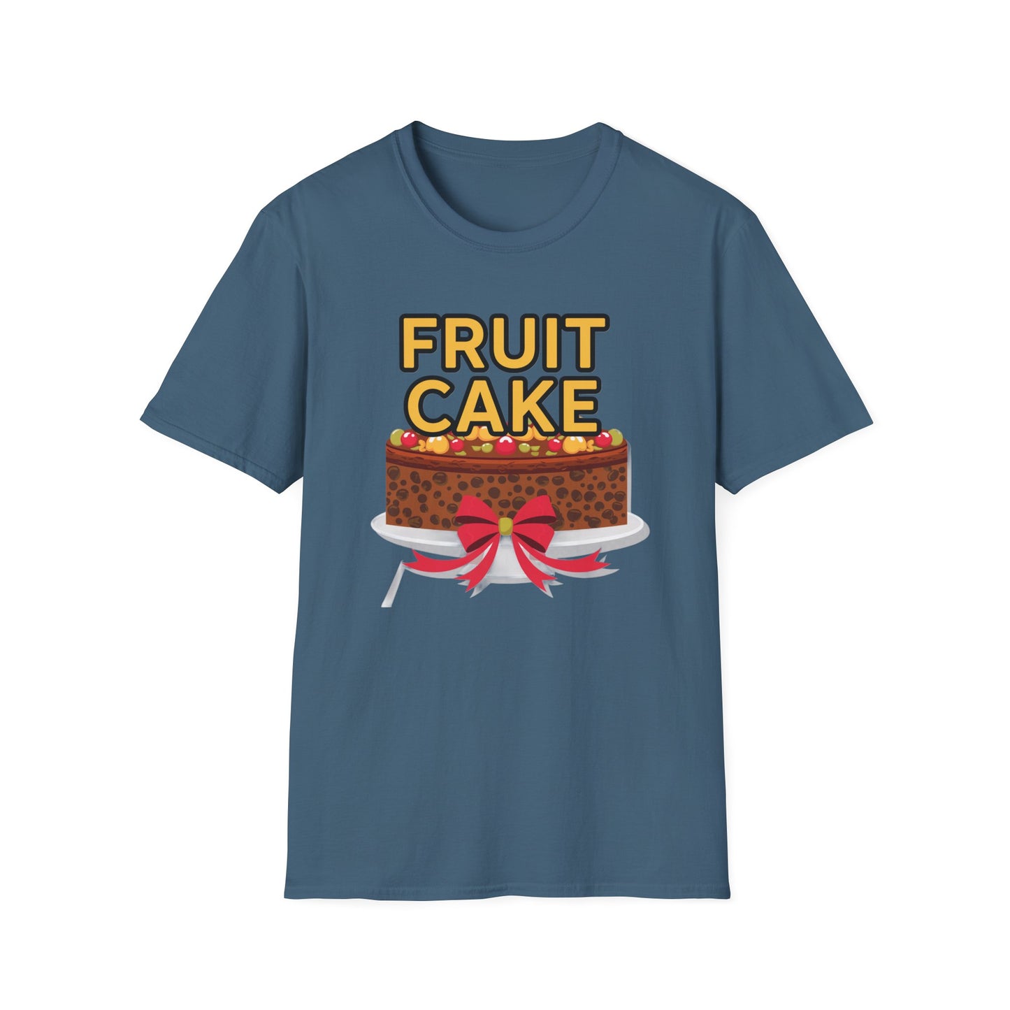 Fruit Cake Fun Unisex Softstyle T-Shirt, Funny Cake Tee, Baking Gift, Holiday Humor Shirt, Birthday or Christmas Apparel
