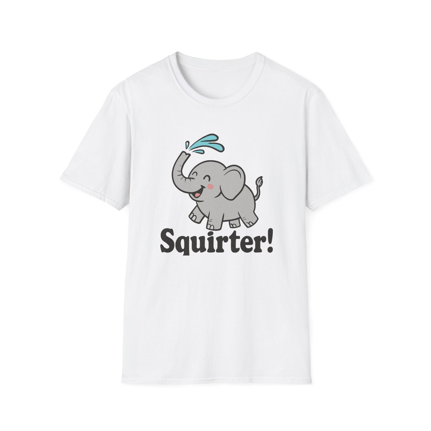 Funny Elephant T-Shirt - Squirter! Tee for Animal Lovers, Gift for Kids, Birthday Party Shirt, Unisex Graphic Tee
