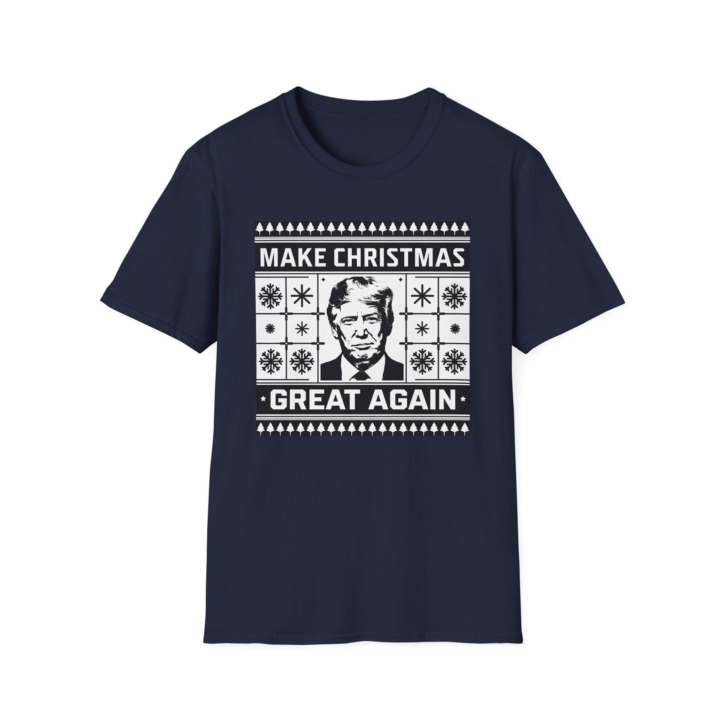 Christmas Humor T-Shirt, Unisex Holiday Tee, Make Christmas Great Again Shirt, Funny Xmas Apparel, Gift for Trump Fans