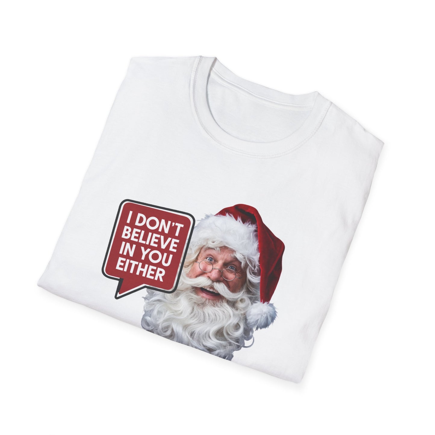 Funny Santa Holiday T-Shirt, Christmas Gift for Adults, Unisex Tee, Humor Shirt, Festive Wear, Winter Apparel