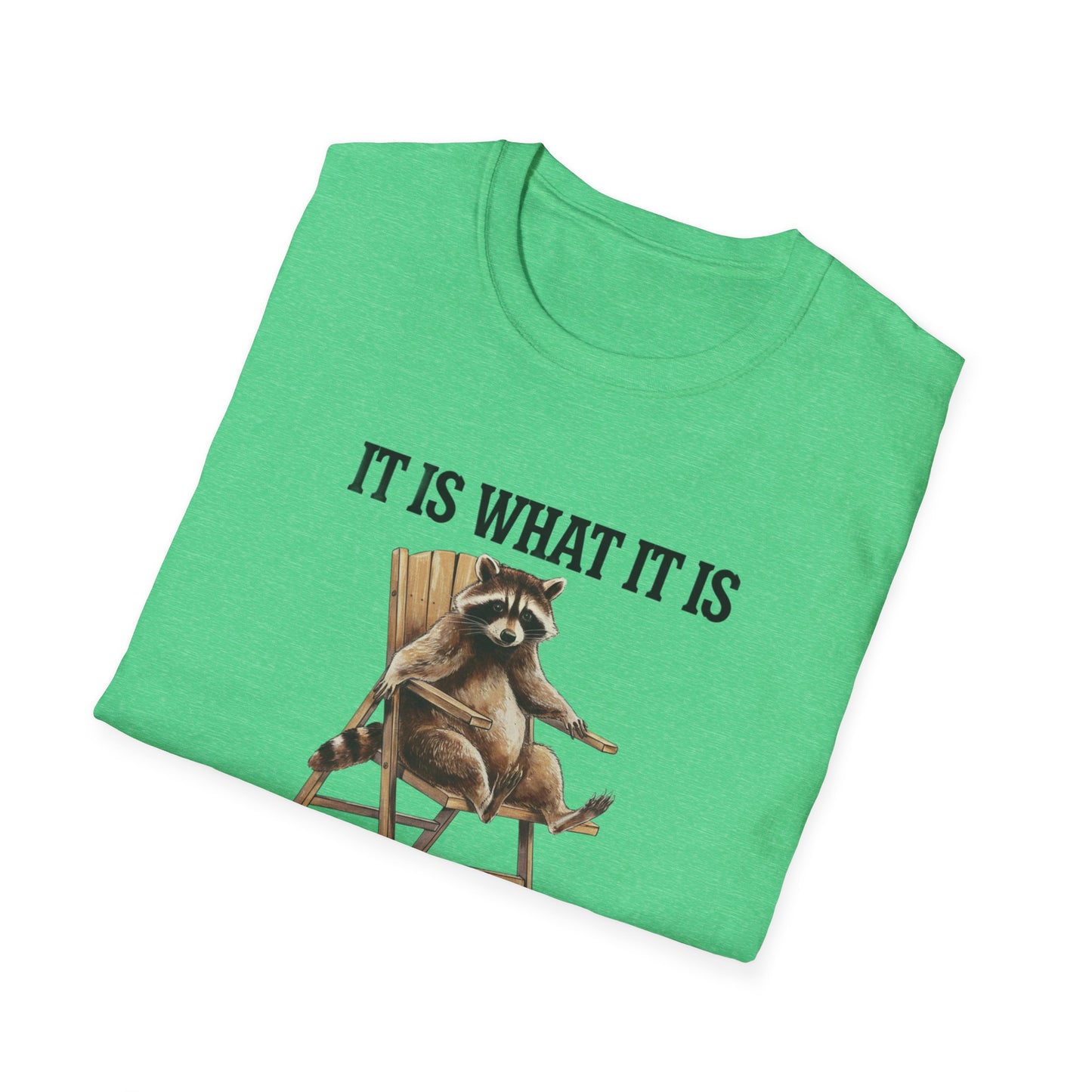 Funny Raccoon T-Shirt, Humorous Unisex Tee, Casual Wear, Gift for Friends, Relaxed Style, Everyday Humor, Animal Lover Shirt