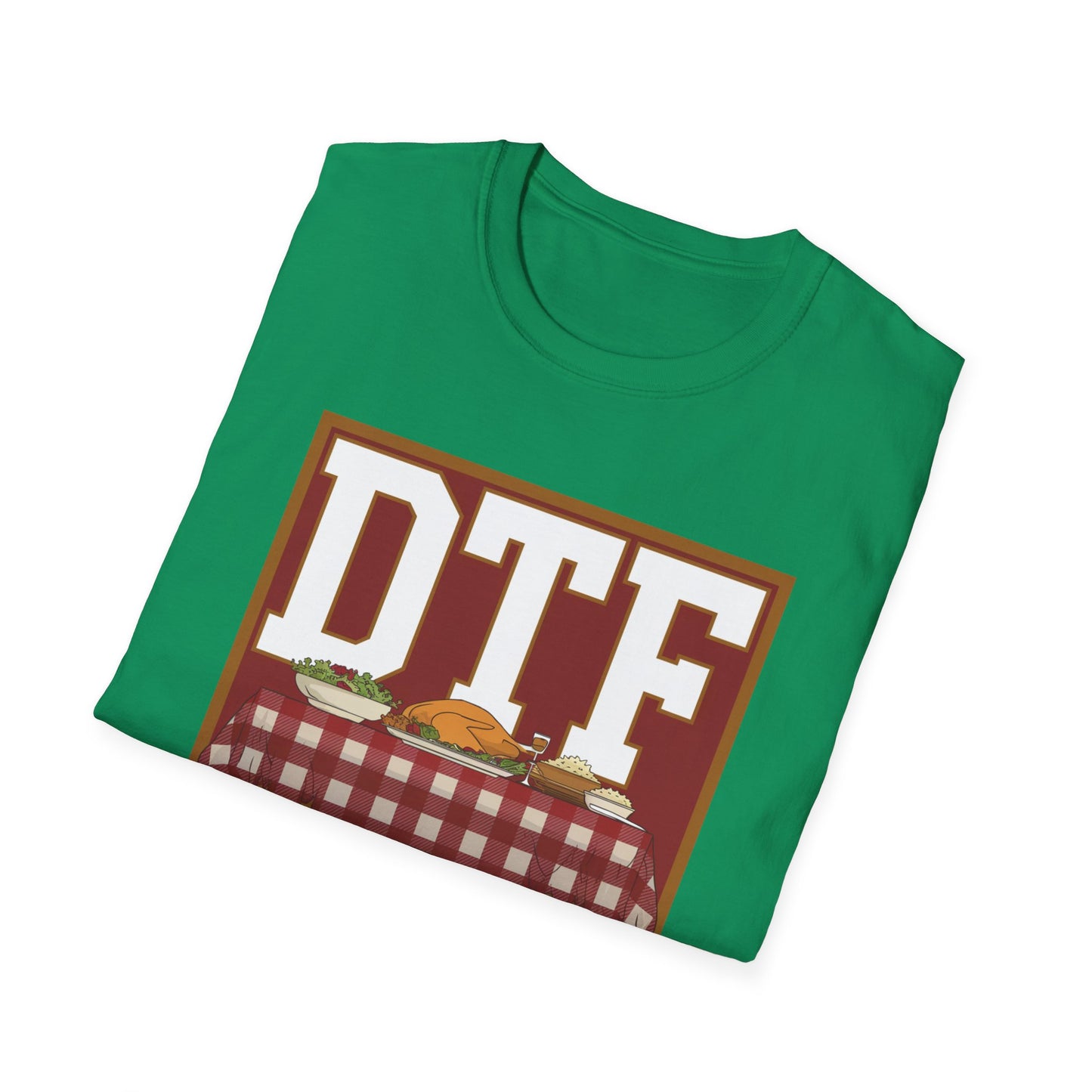 DTF Down to Feast Unisex Softstyle T-Shirt - Perfect for Food Lovers and Parties