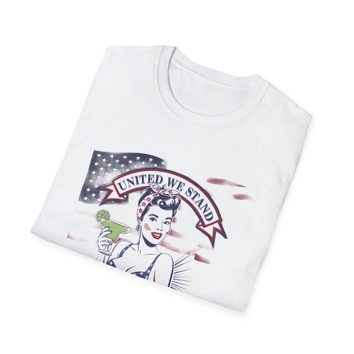Patriotic Margarita Unisex T-Shirt - 'United We Stand' Design