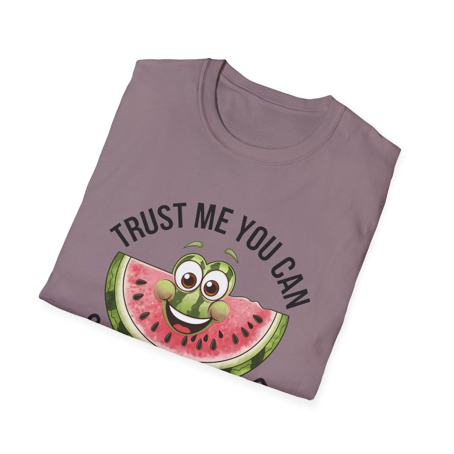 Funny Watermelon Graphic T-Shirt - Trust Me You Can Swallow My Seed