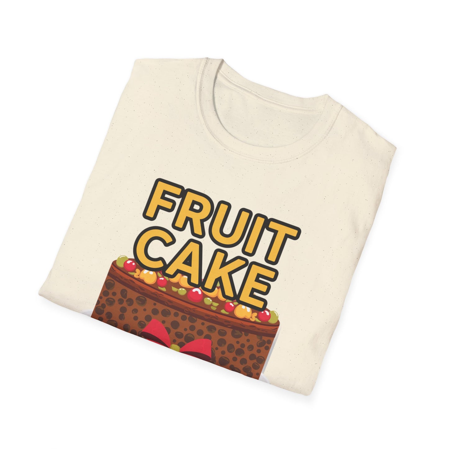 Fruit Cake Fun Unisex Softstyle T-Shirt, Funny Cake Tee, Baking Gift, Holiday Humor Shirt, Birthday or Christmas Apparel