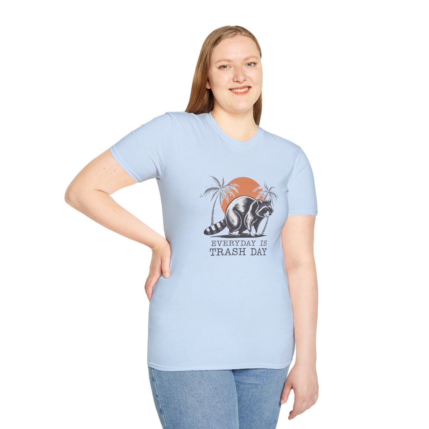 Everyday is Trash Day Unisex Softstyle T-Shirt - Fun Graphic Tee for Casual Wear