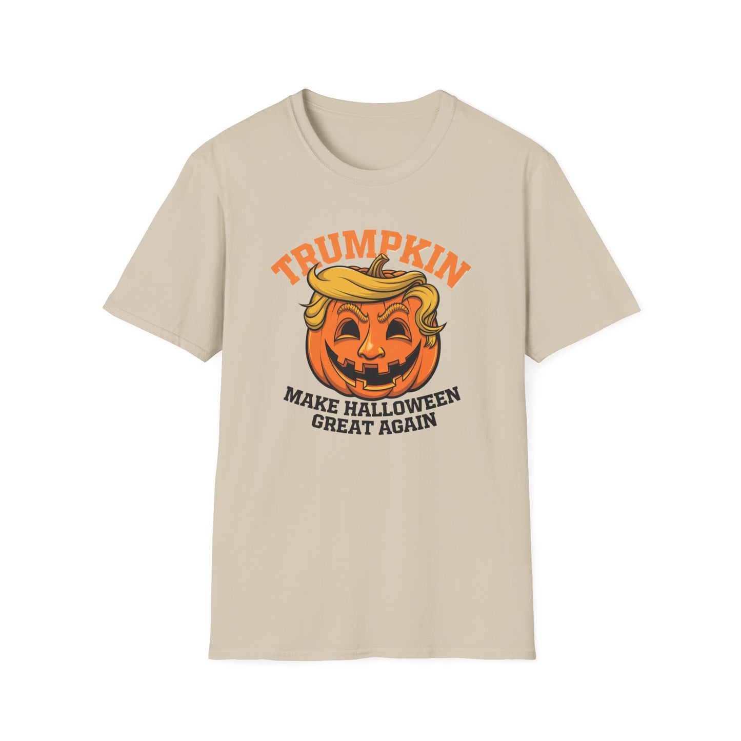 Halloween Trumpkin T-Shirt - Unisex Softstyle Tee for Fall Festivities, Party Attire, Gag Gift, Trick or Treat, Spooky Season
