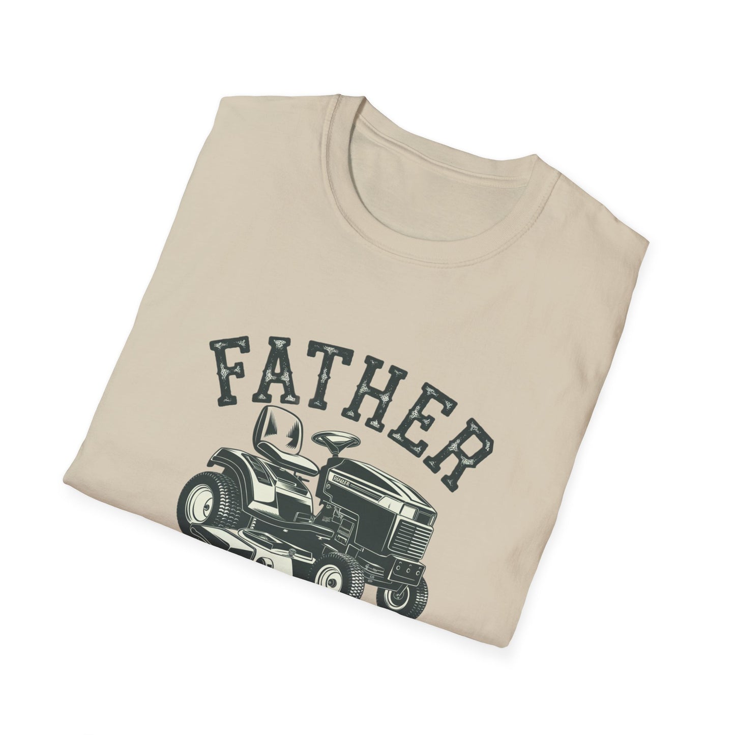 Father Mows Best Unisex Softstyle T-Shirt
