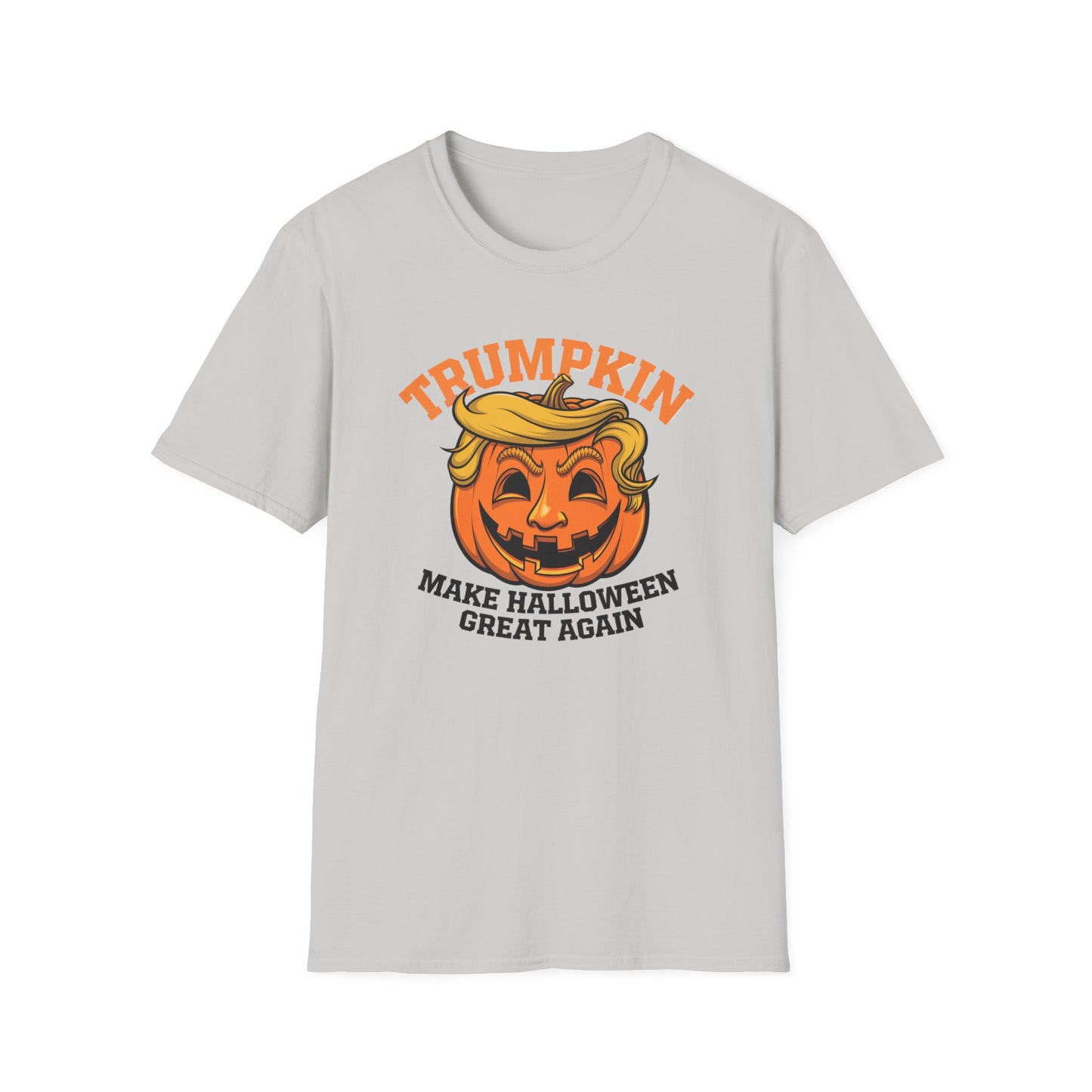 Halloween Trumpkin T-Shirt - Unisex Softstyle Tee for Fall Festivities, Party Attire, Gag Gift, Trick or Treat, Spooky Season