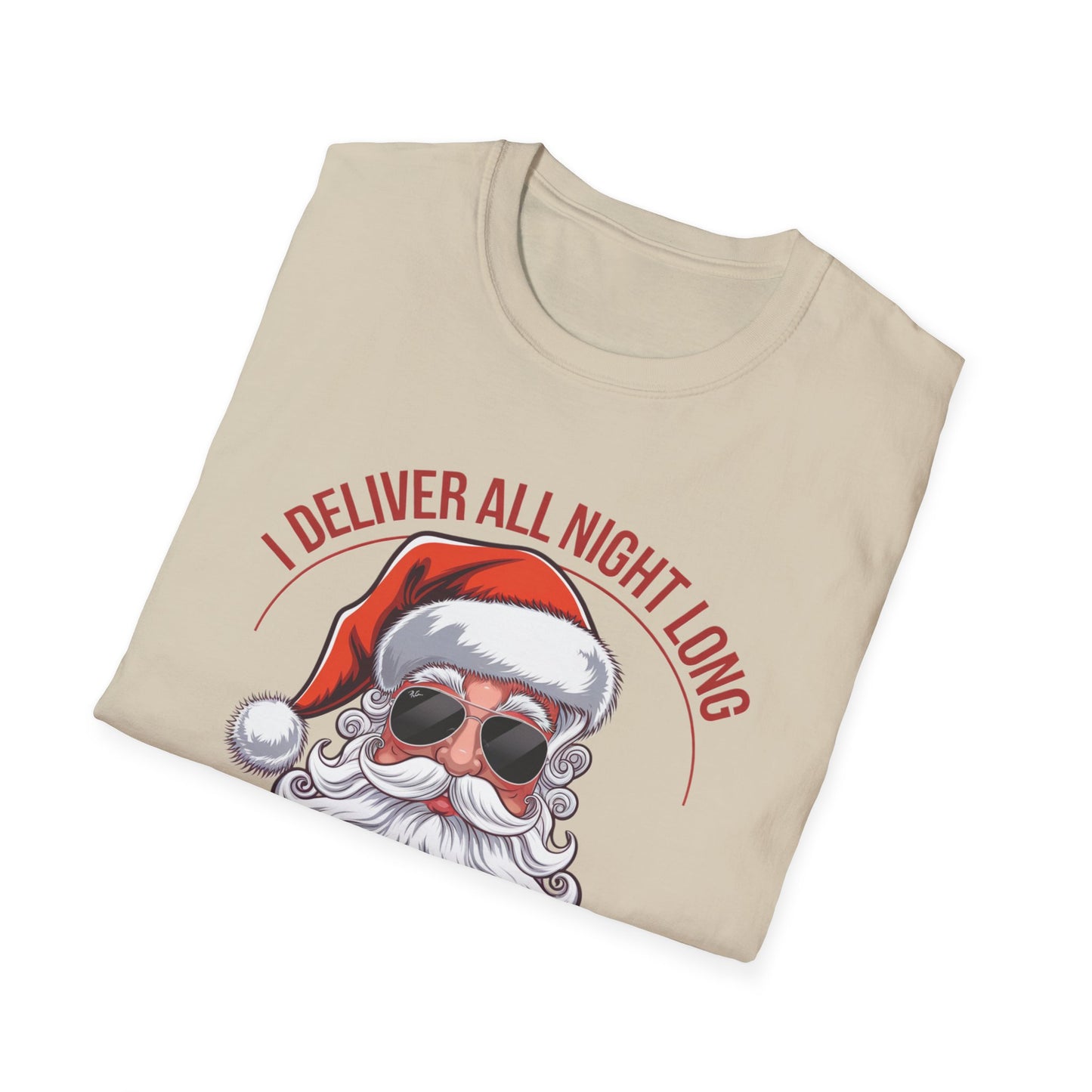 Santa Delivery T-Shirt, Funny Christmas Shirt, Holiday Gift, Relaxed Fit Tee, Unisex Tee for Christmas Lovers