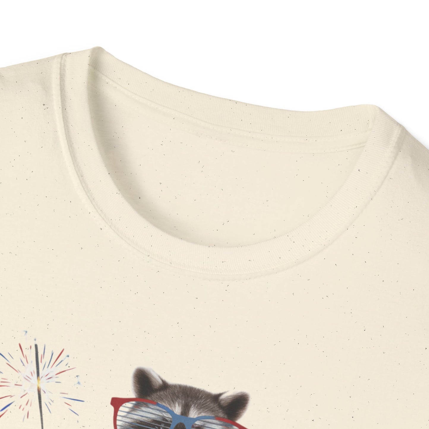Feral & Free Raccoon Unisex Softstyle T-Shirt - Fun & Quirky Graphic Tee