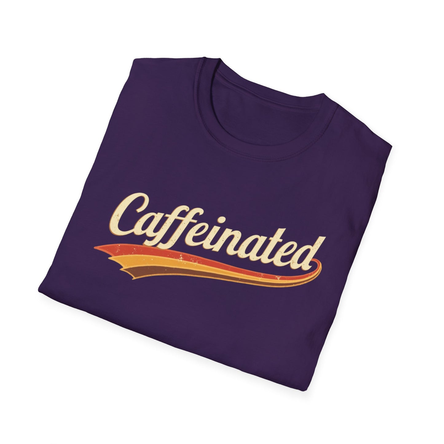 Caffeinated Unisex T-Shirt - Softstyle Casual Tee, Coffee Lover Gift, Daily Wear, Birthday Present, Relaxed Fit