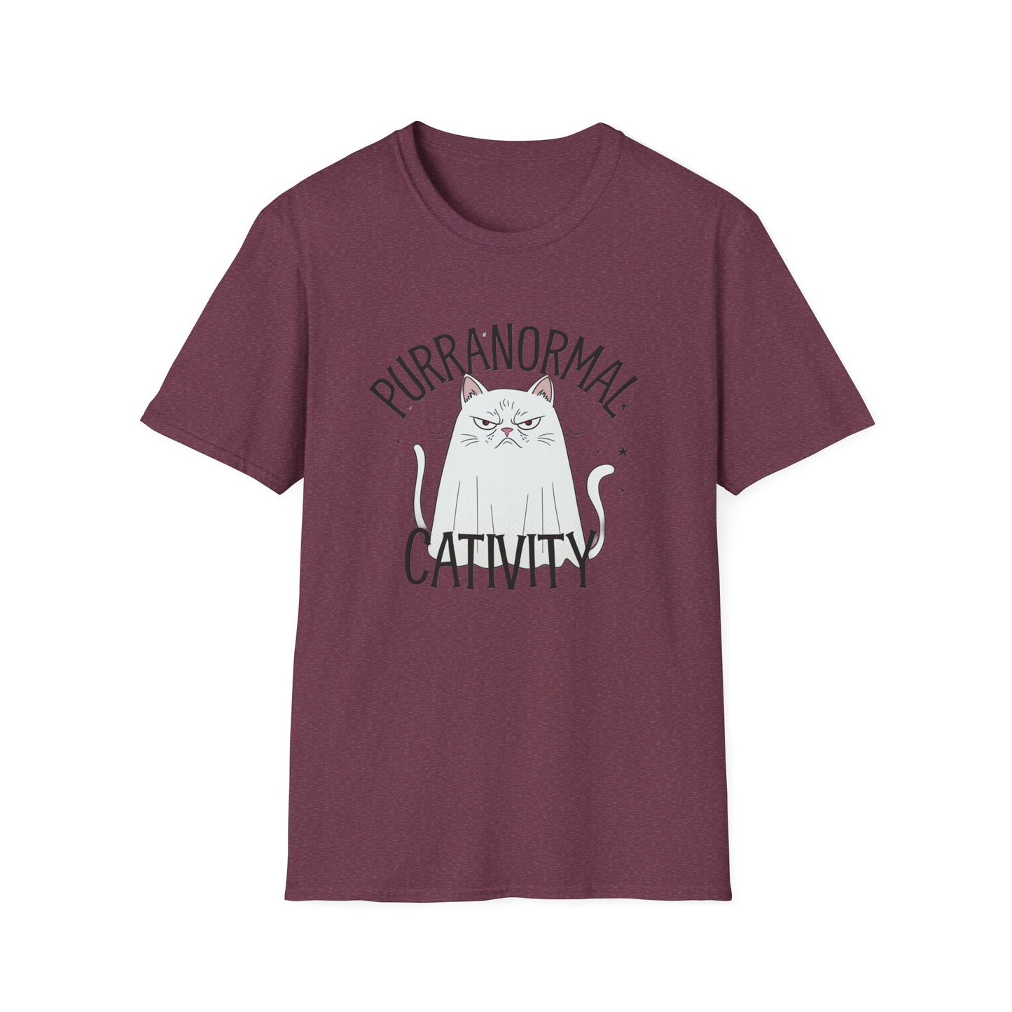 Funny Cat Tee - Purranormal Cativity T-Shirt for Cat Lovers, Gift for Pet Owners, Halloween Tee, Cozy Unisex Shirt, Cat Lover Apparel