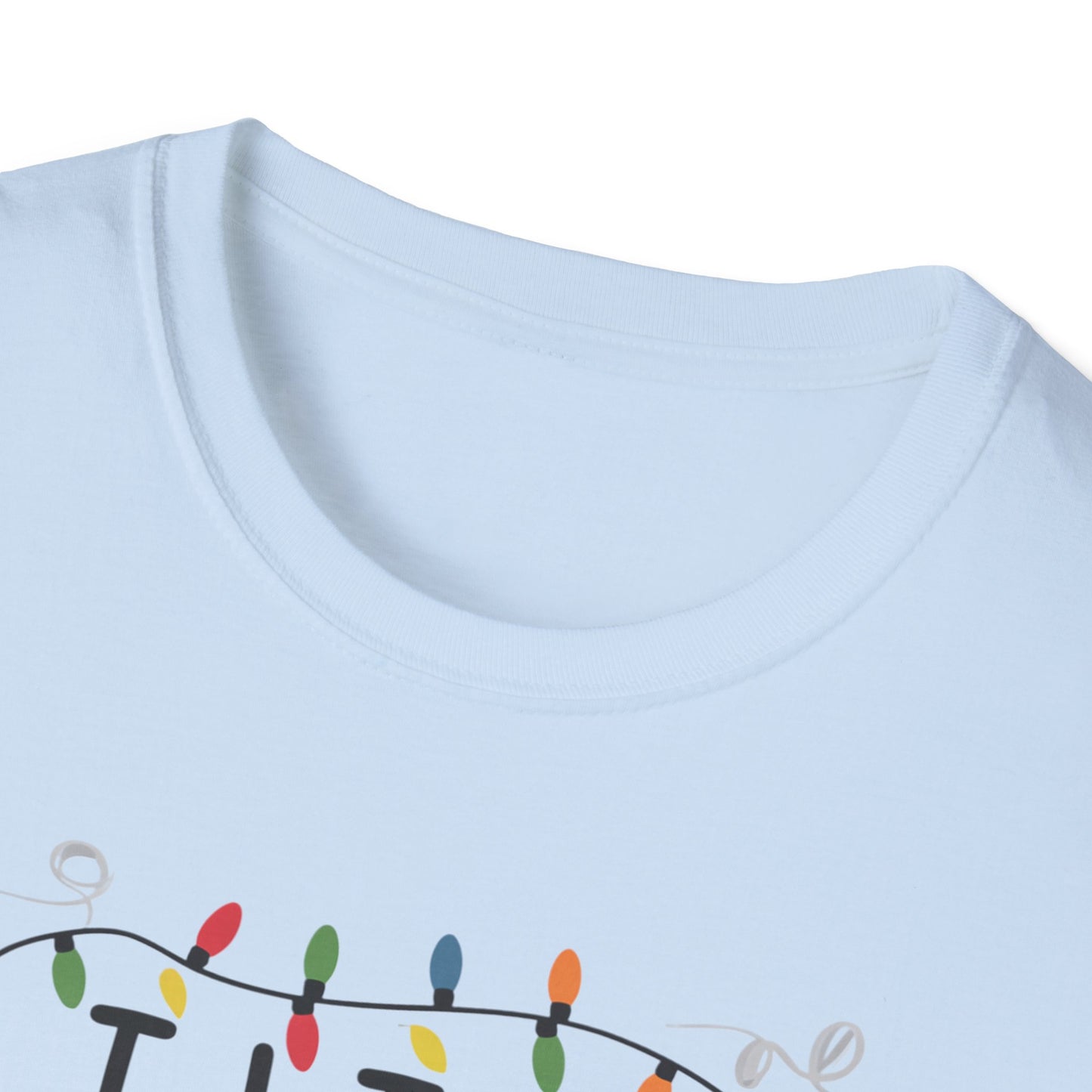 I Like Big Bulbs Unisex Softstyle T-Shirt | Fun Graphic Tee, Holiday Apparel, Christmas Shirt, Gift for Him/Her, Lighthearted Wear