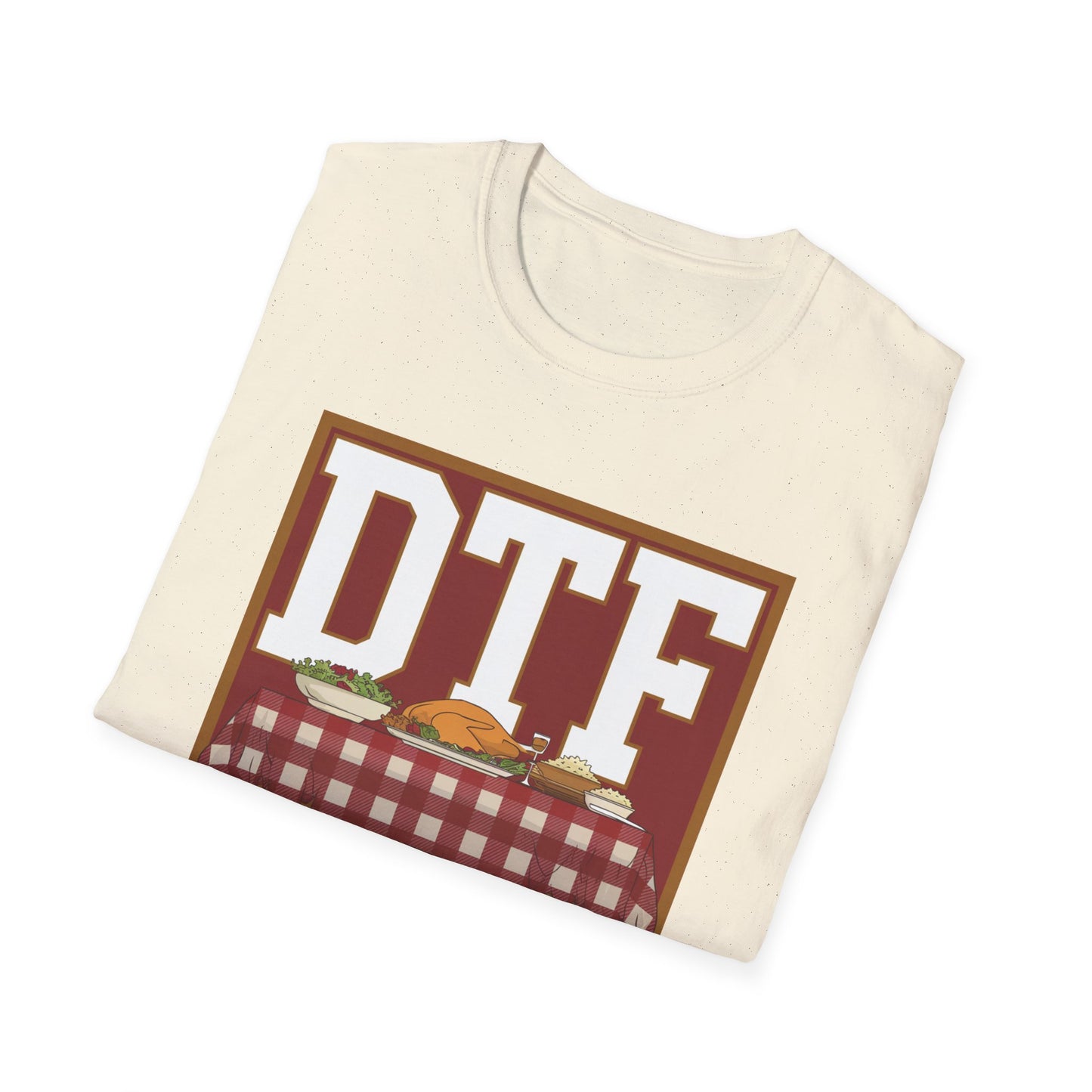 DTF Down to Feast Unisex Softstyle T-Shirt - Perfect for Food Lovers and Parties