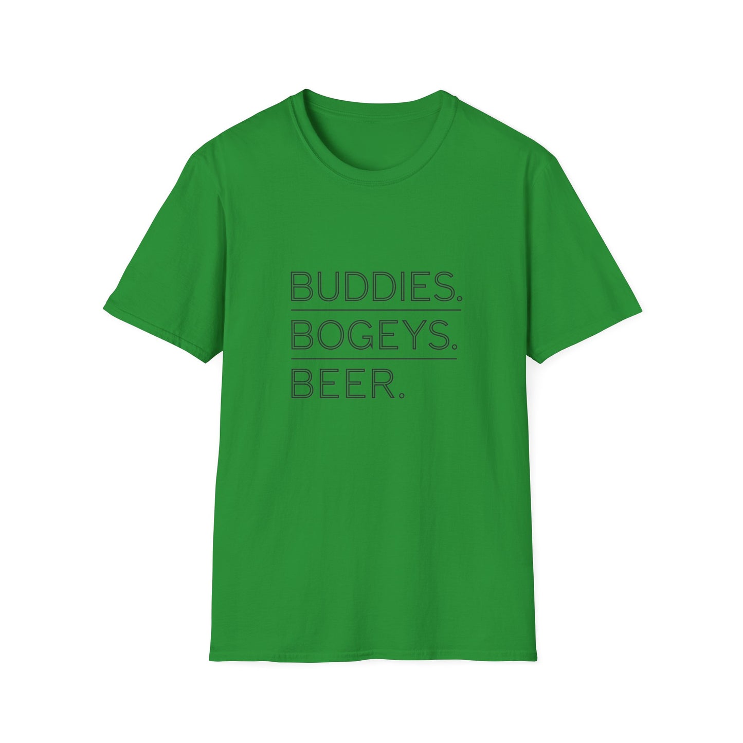 Buddies, Bogeys, Beer Unisex Softstyle T-Shirt