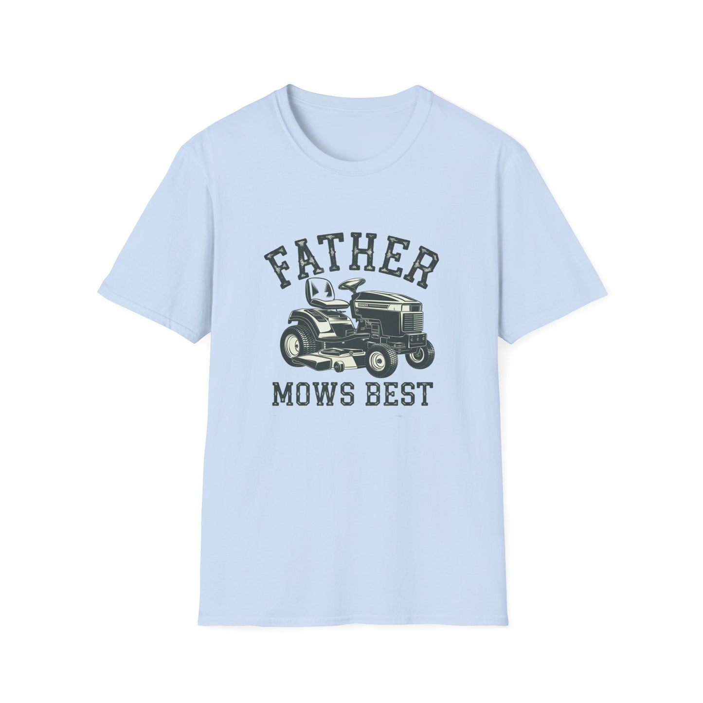 Father Mows Best Unisex Softstyle T-Shirt