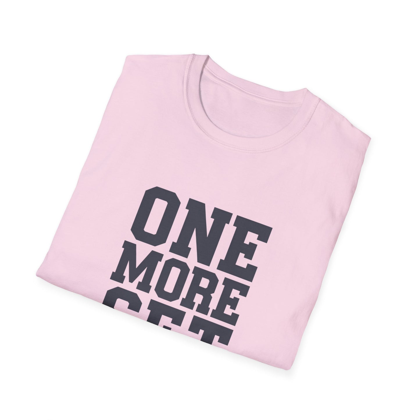 Motivational Fitness T-Shirt - 'One More Set' Unisex Softstyle Tee