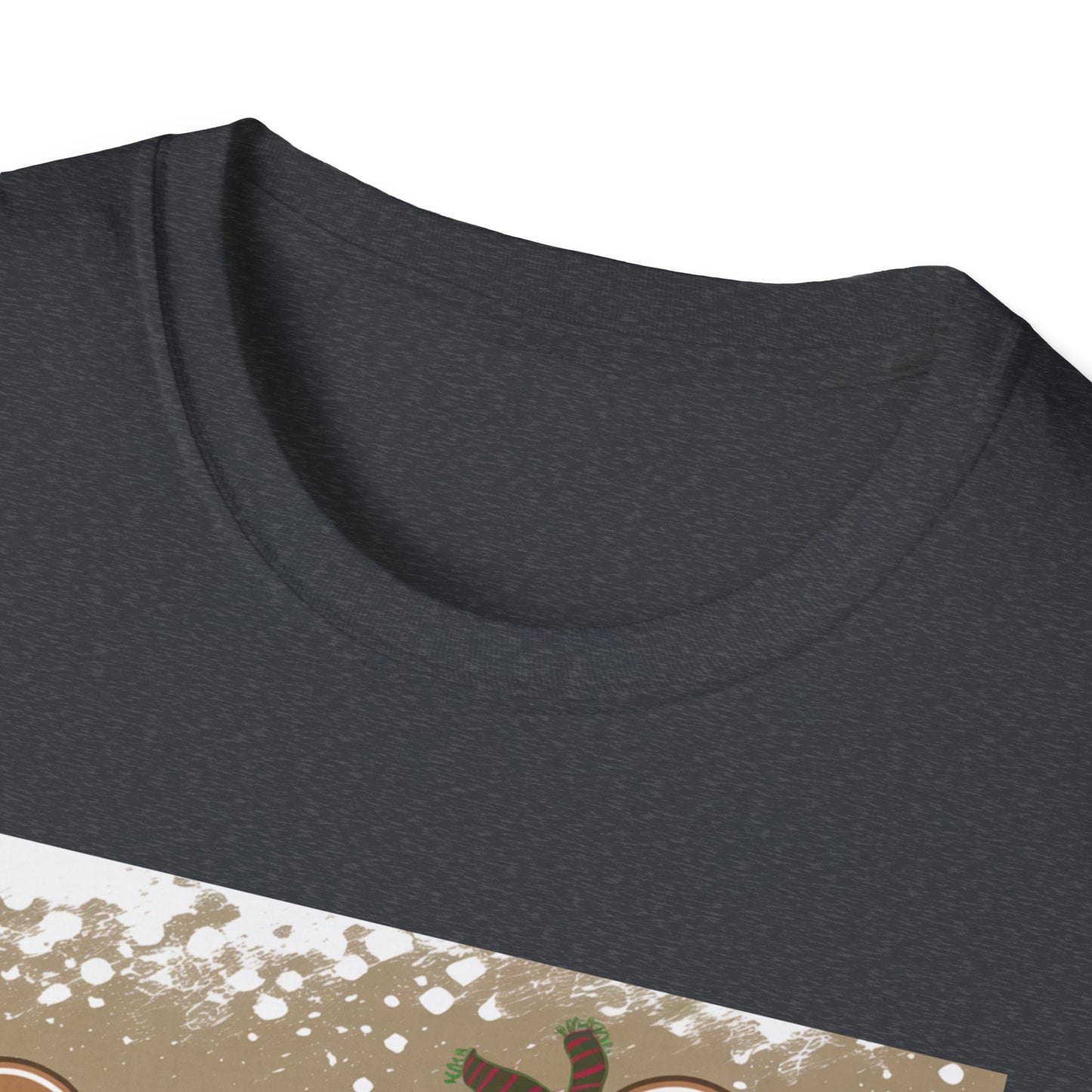 Festive Gingerbread Unisex T-Shirt, Holiday Tee, Christmas Gift, Cozy Shirt, Winter Apparel, Fun Gift Idea