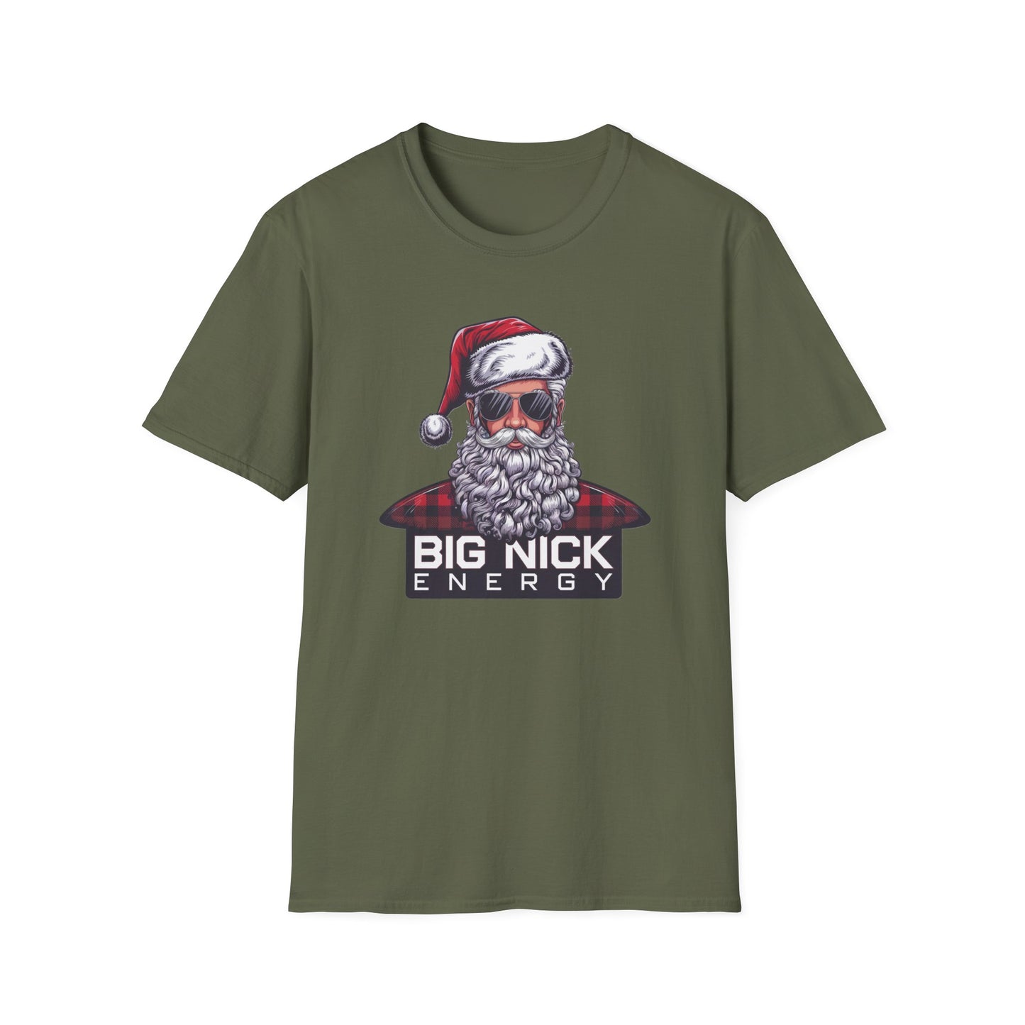 Christmas Santa T-Shirt, Funny Holiday Shirt, Unisex Gift, Festive Apparel, Big Nick Energy Tee