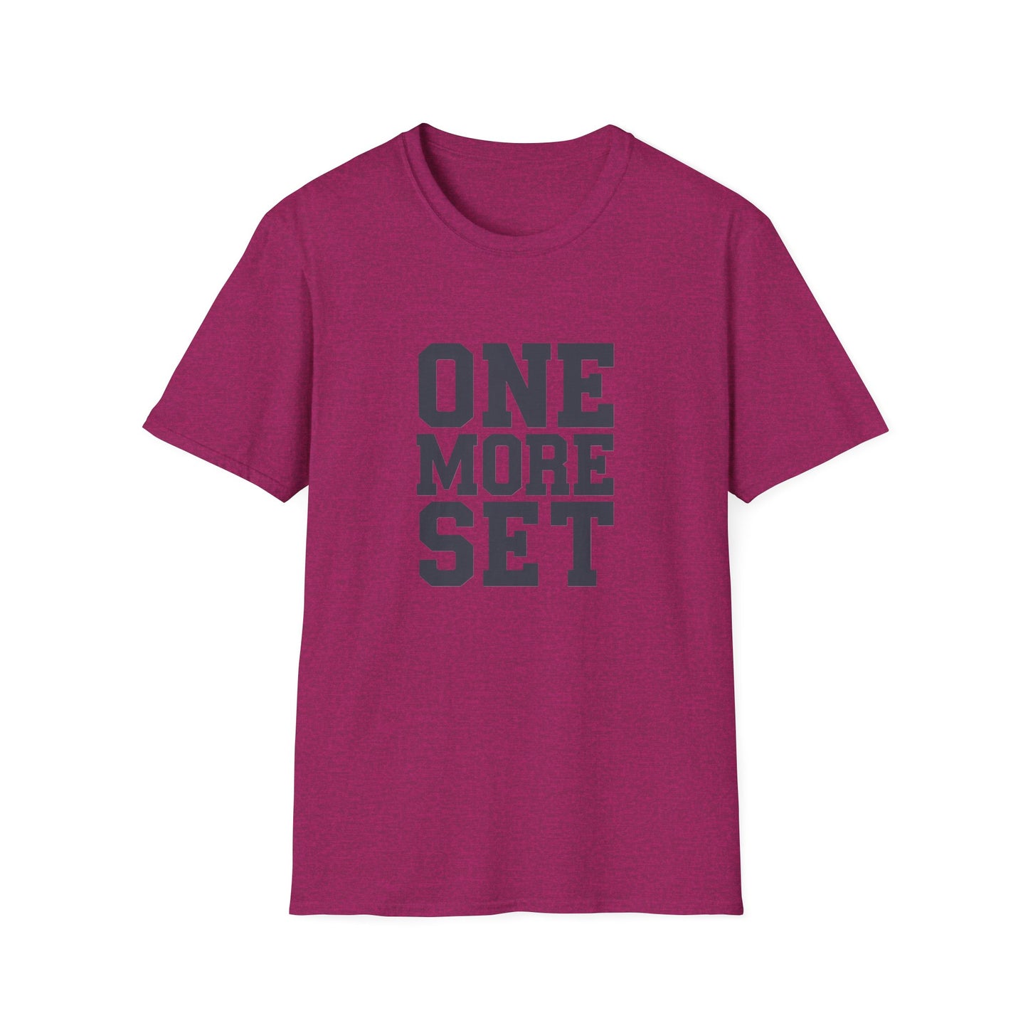 Motivational Fitness T-Shirt - 'One More Set' Unisex Softstyle Tee