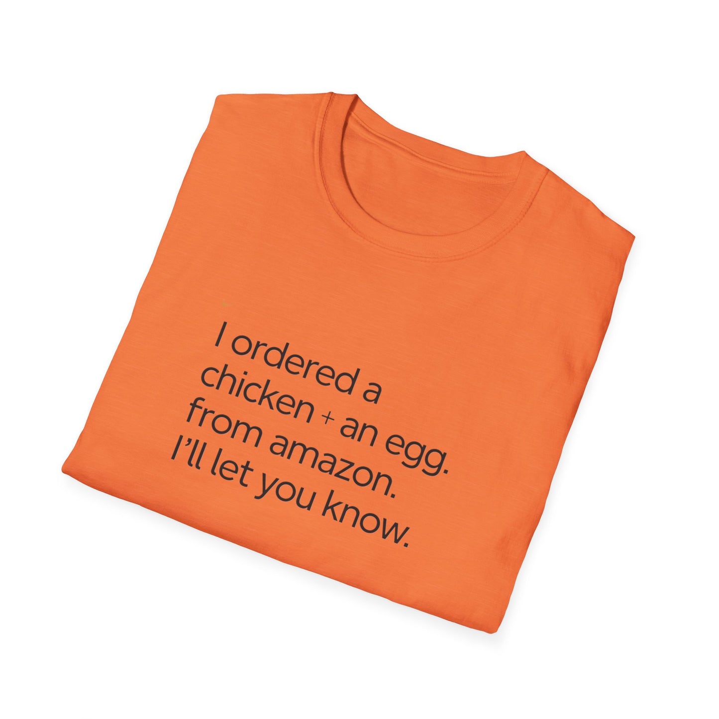 Funny Chicken & Egg Unisex Softstyle T-Shirt - Perfect Gift for Food Lovers