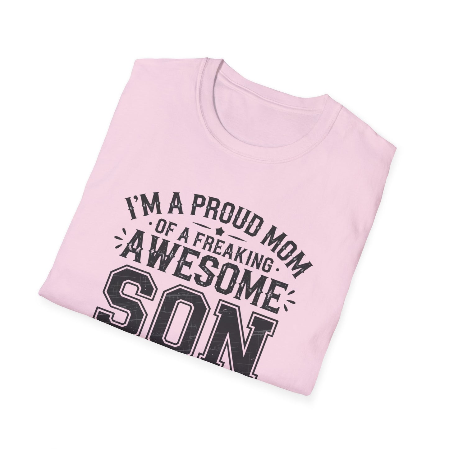Proud Mom Tee, Fun Gift for Moms, Mother's Day Shirt, Family Humor Tee, Unisex Softstyle T-Shirt