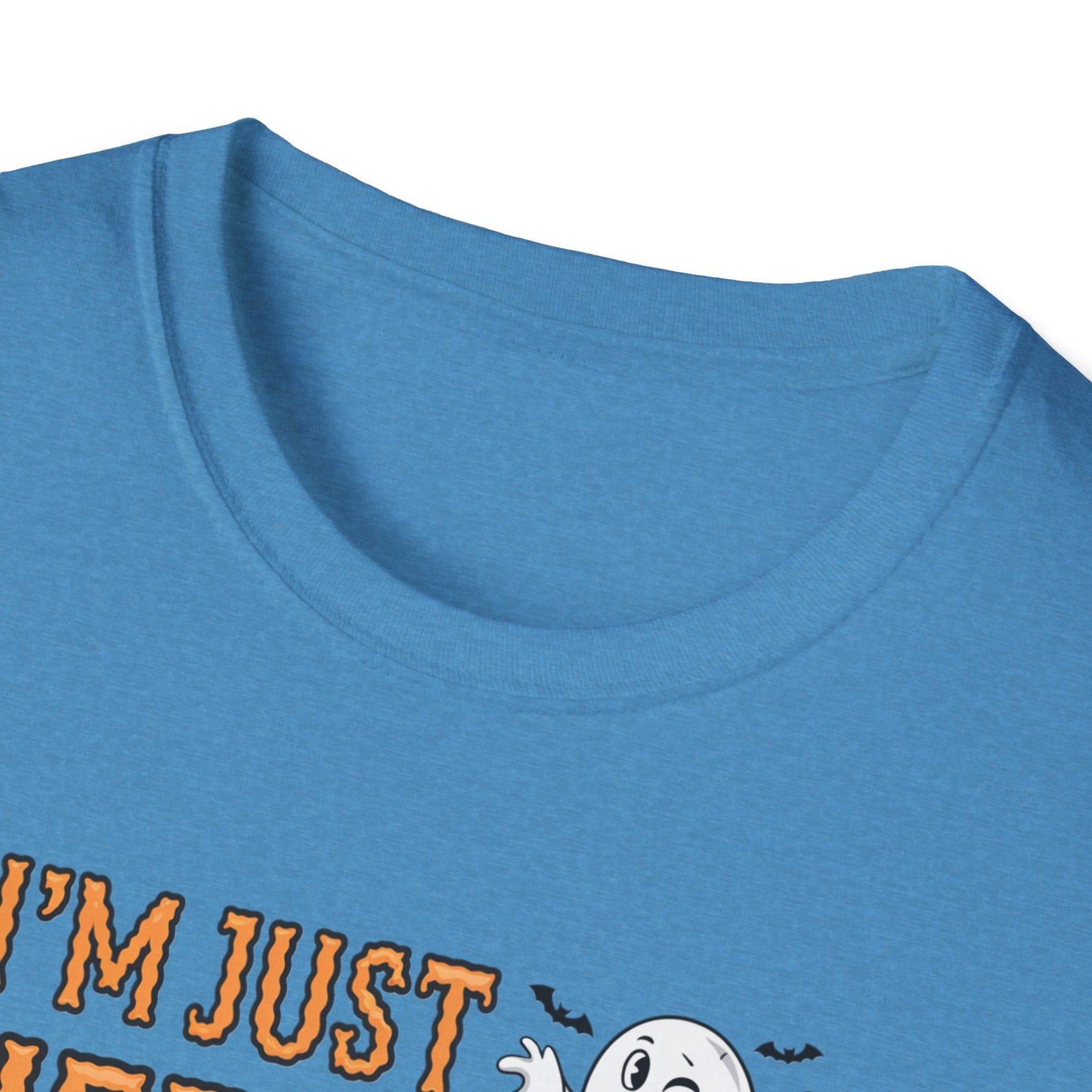 Halloween Ghost Graphic Tee, Unisex Softstyle T-Shirt, Funny Halloween Shirt, Fall Apparel, Spooky Party Outfit, Gifts for October