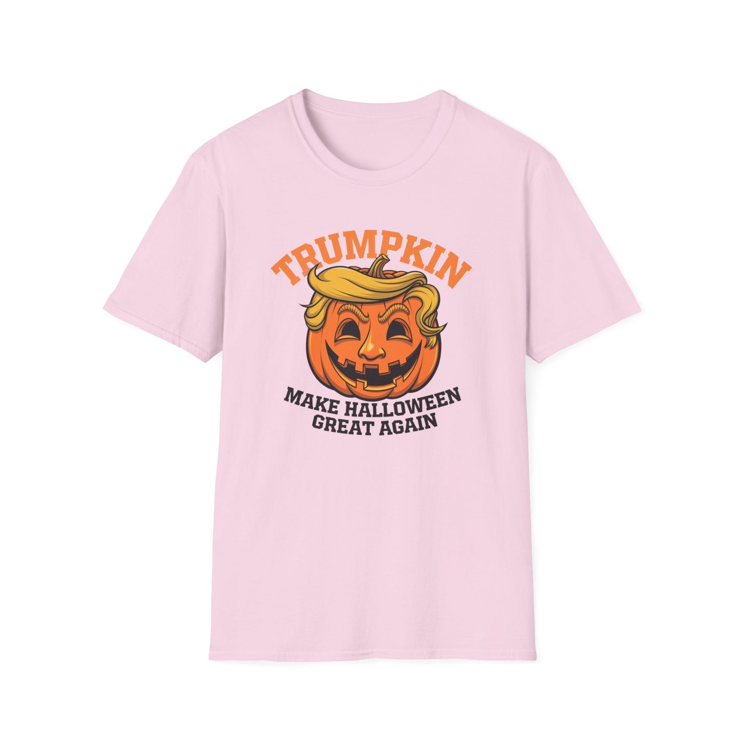 Halloween Trumpkin T-Shirt - Unisex Softstyle Tee for Fall Festivities, Party Attire, Gag Gift, Trick or Treat, Spooky Season