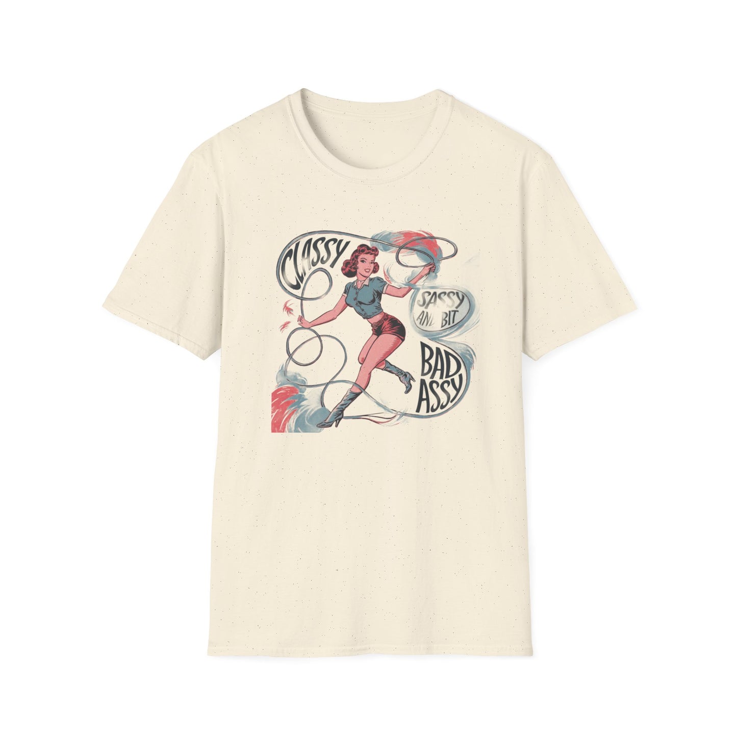 Classy & Badass Unisex T-Shirt, Vintage Chic Tee, Gift for Her, Empowerment Shirt, Casual Wear, Birthday Gift, Feminist Apparel