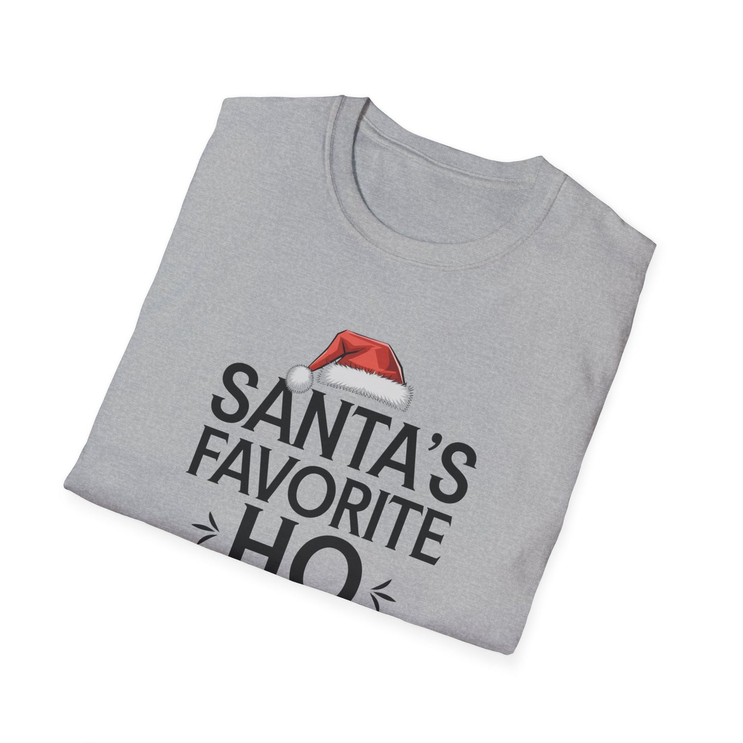 Santa's Favorite Ho Unisex T-Shirt, Funny Christmas Shirt, Holiday Gift, Jolly Tee, Christmas Party Wear, Seasonal Humor Top