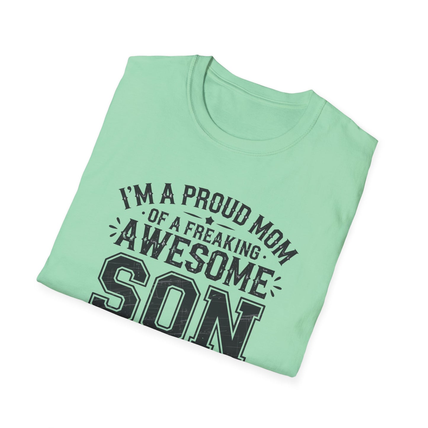 Proud Mom Tee, Fun Gift for Moms, Mother's Day Shirt, Family Humor Tee, Unisex Softstyle T-Shirt