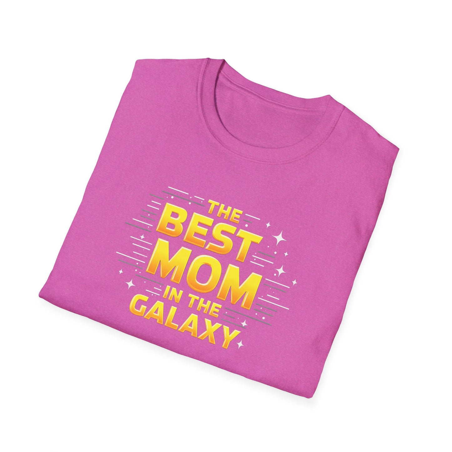 Best Mom in the Galaxy T-Shirt - Unisex Softstyle Tee for Mother's Day, Birthday Gift, Mom Appreciation, Casual Wear, Family Gatherings