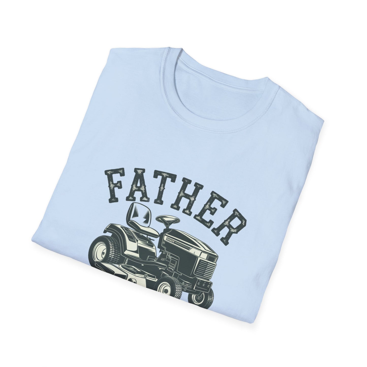 Father Mows Best Unisex Softstyle T-Shirt