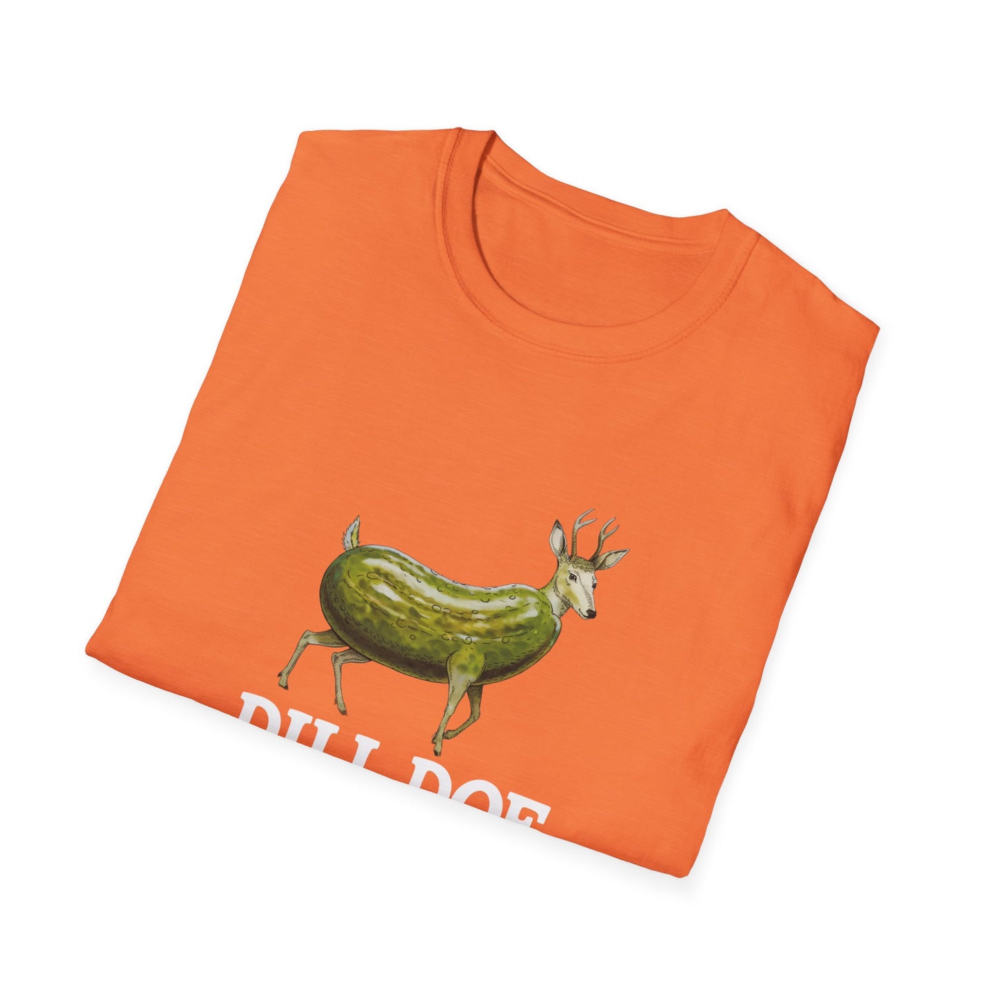 Dill Doe Funny Unisex Softstyle T-Shirt - Quirky Animal Tee