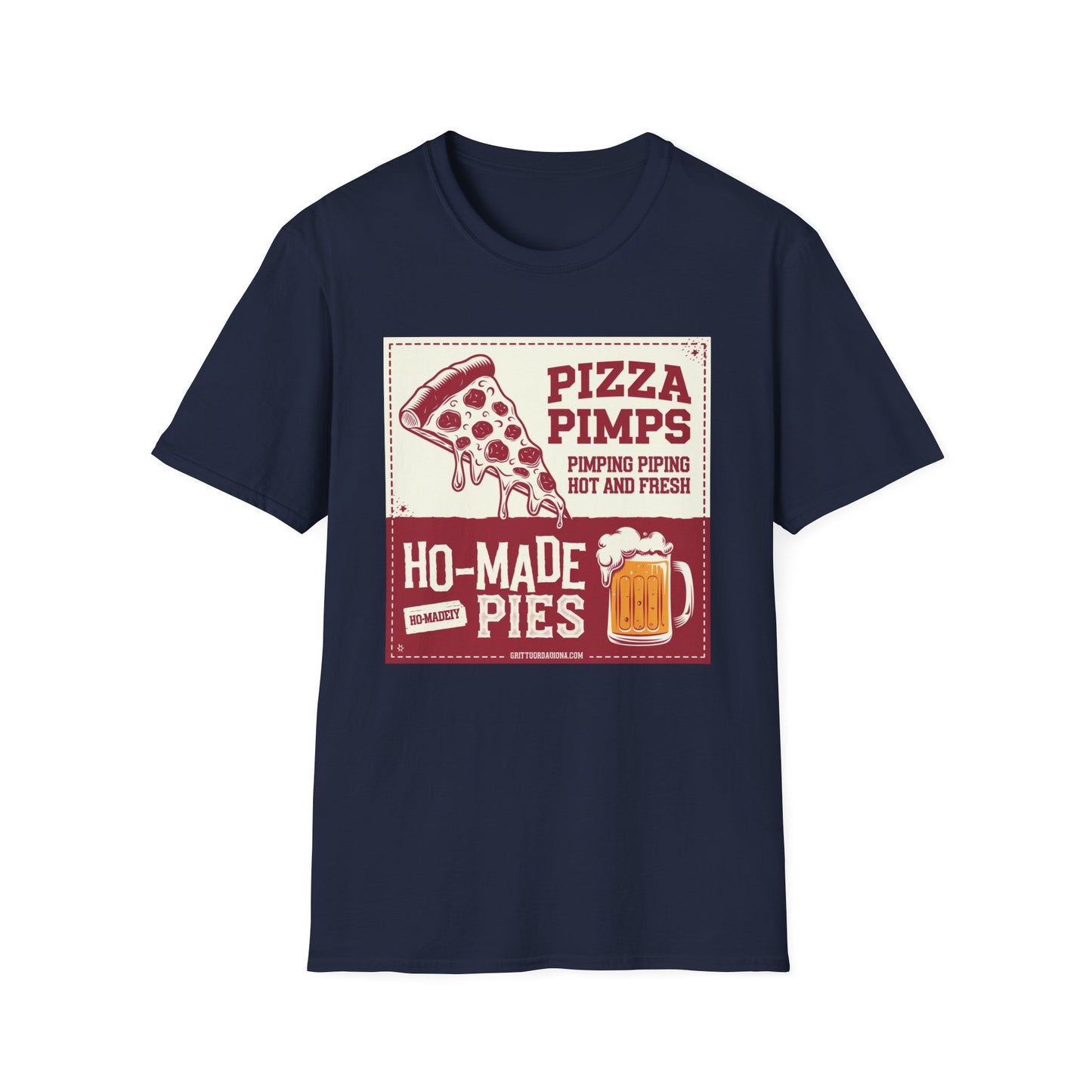 Pizza Pimps Unisex Softstyle T-Shirt - Fun Foodie Tee