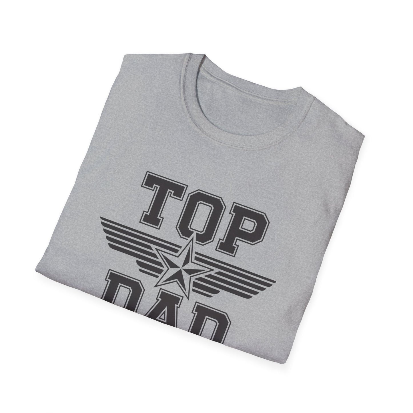 Top Dad Unisex Softstyle T-Shirt, Father's Day Gift, Casual Wear, Dad Shirt, Family Reunion Tee, Gift for Dad